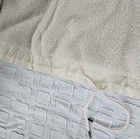 Nwt Bailey 44 Cream Colored Sherpa Quarter Zip Jacket - Picture 7 of 10